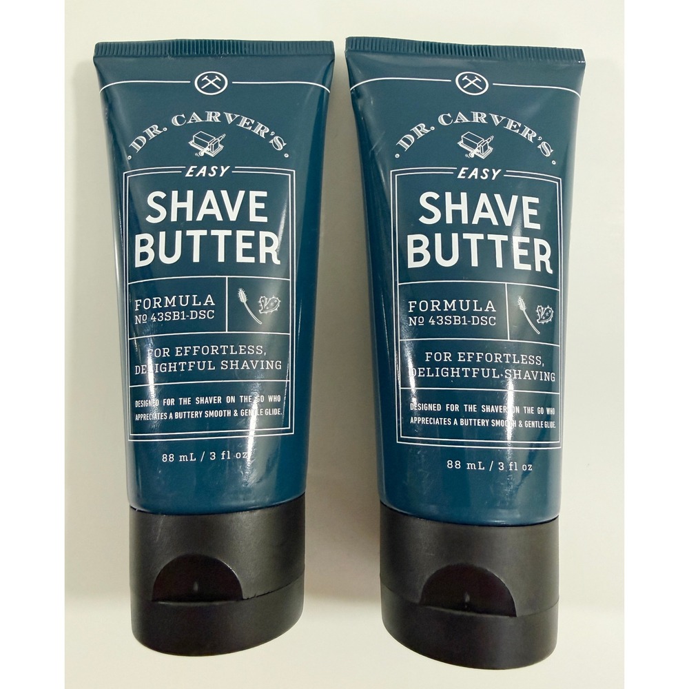 Dollar Shave Club Shave Butter Mens 3oz Teal 2 Pack Dr Carvers Formula 43SB1-DSC